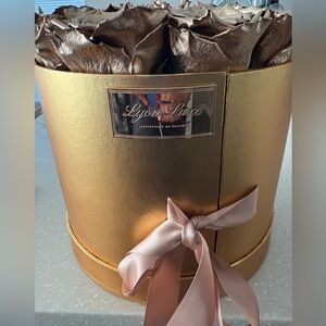 Lyon Luxe Gold Gift Box with Ribbon